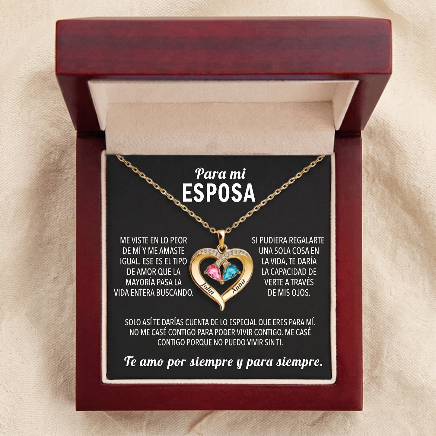 Collar Corazón Siempre Tuyo