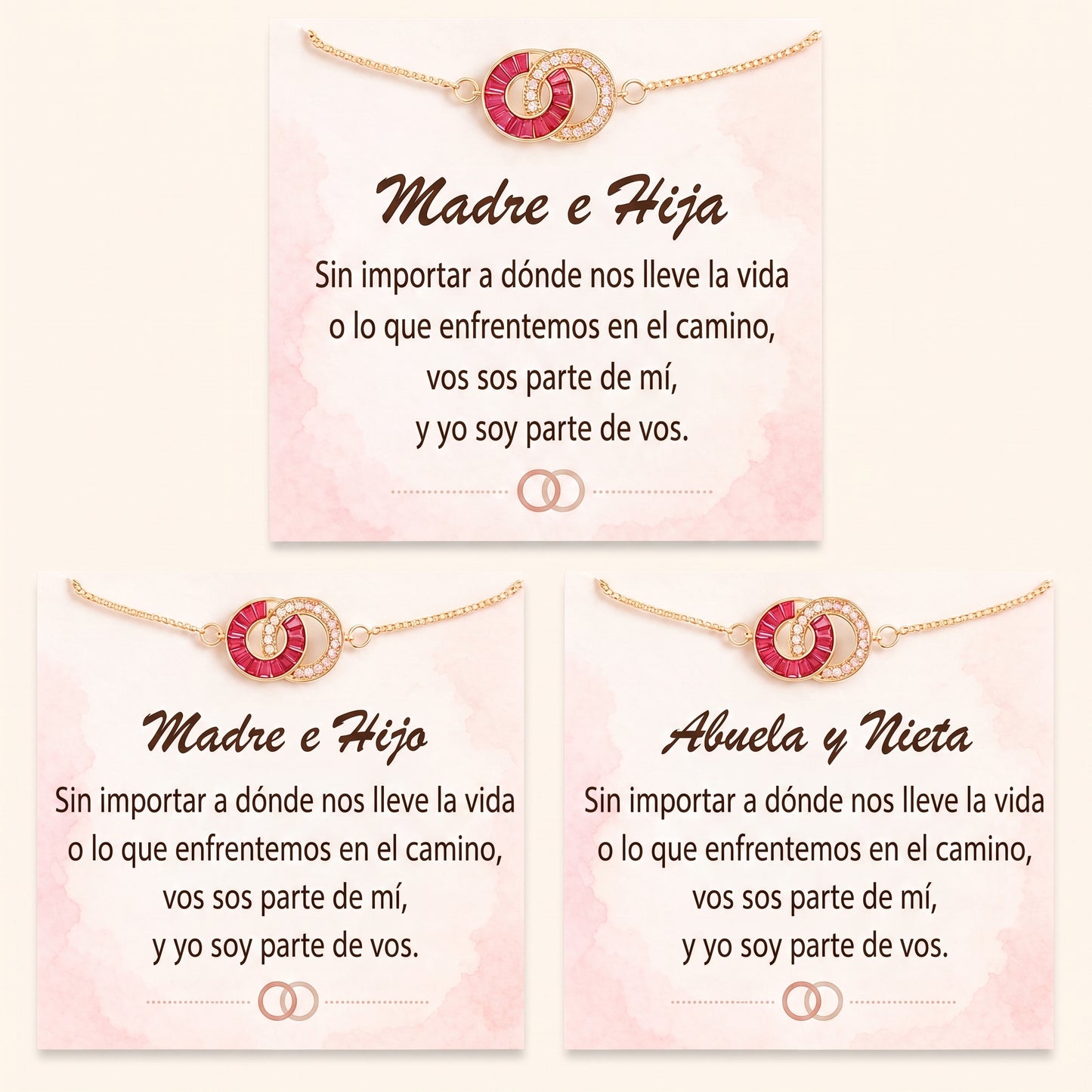 Pulsera de Piedras Natales Entrelazadas