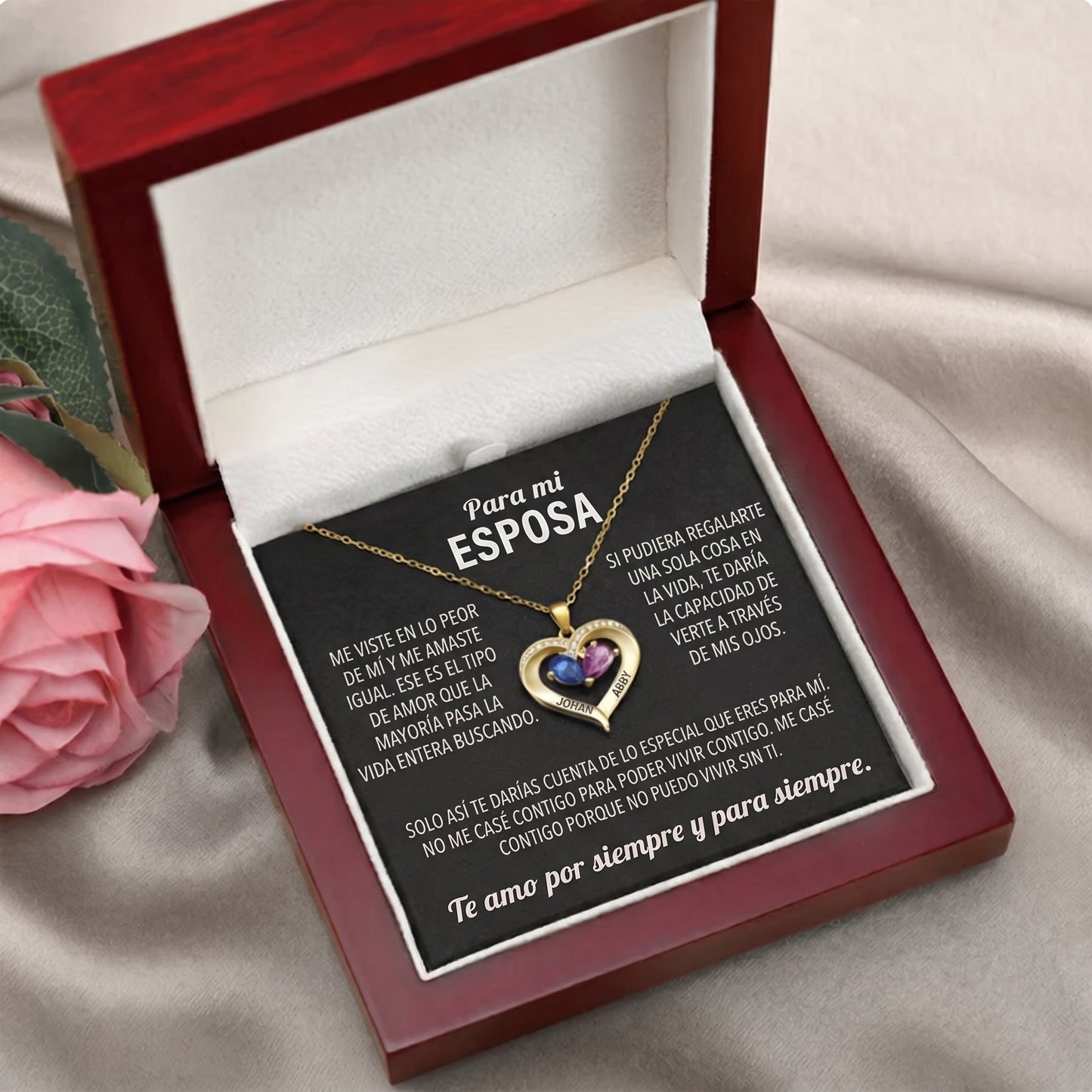 Collar Corazón Siempre Tuyo