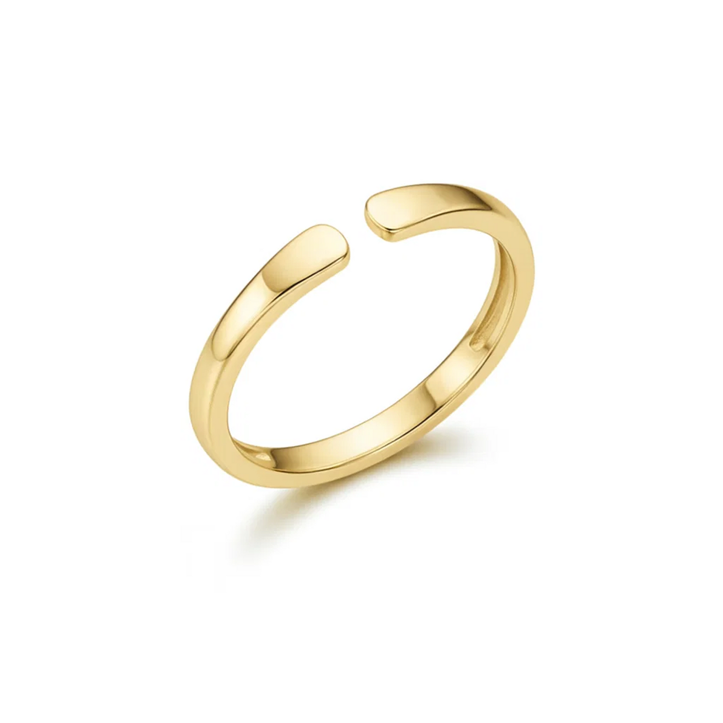 Anillo Ajustable de Iniciales — Whisper